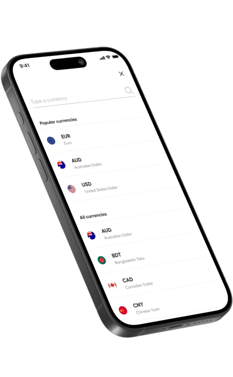 Instarem Currency List India