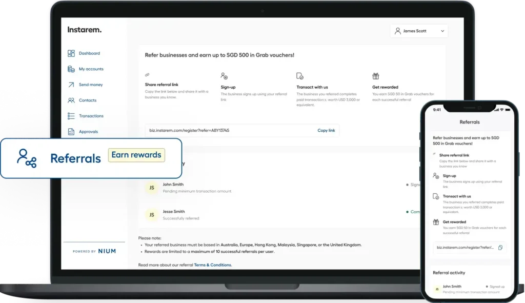 Instarem Sme Dashboard